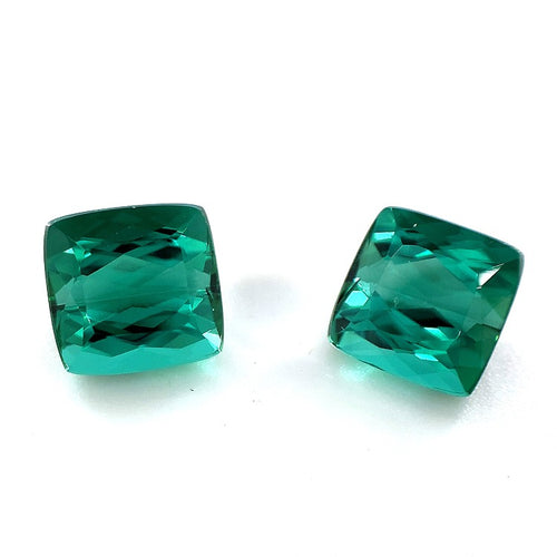 Pair of Teal Green Tourmalines - "Wintergreen Wonders"