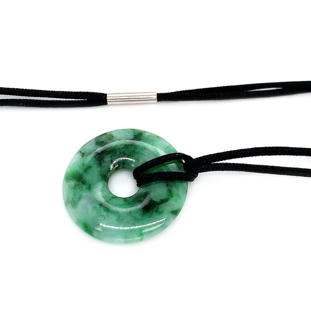 Jade Circle Pendant - "Pi"