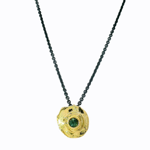Montana Sapphire Gold Bullet Pendant – “True Aim”
