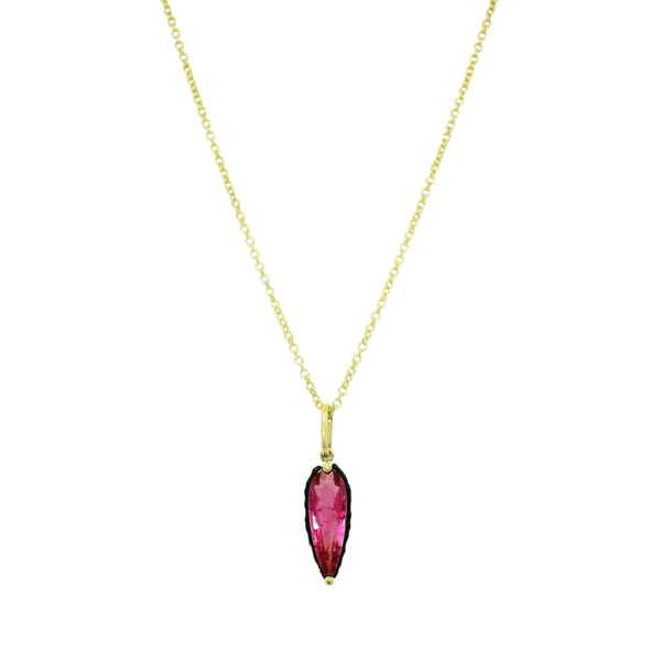 ルミナベッラMessalina SO4 peodant　chrome Pink Tourmaline, Yellow Gold & Cobalt Chrome Necklace