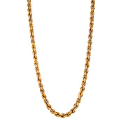 Estate Yellow Gold Semi-Hollow Rope Chain