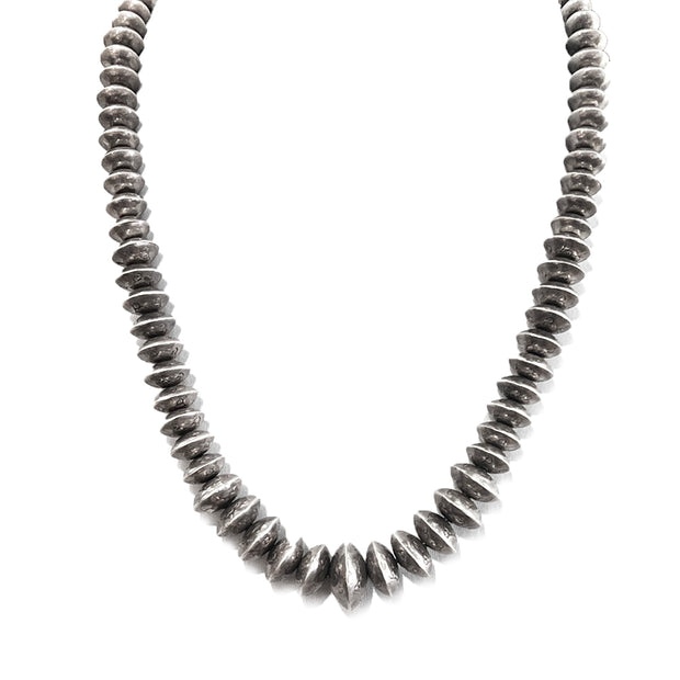 Navajo Pearls Sterling Silver Bead Necklace [107]