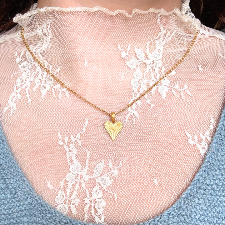 Gold Vermeil Necklace - "Heart of Joy"