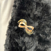 Yellow & Rose Gold Bow Brooch