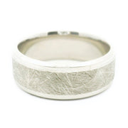 Sterling Silver Men's Band - "Crossroads"