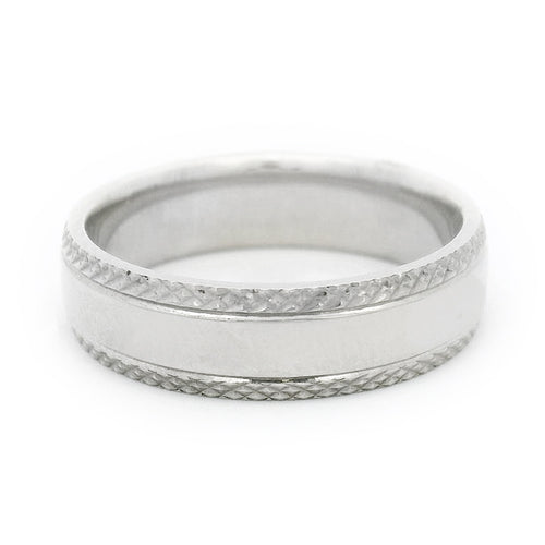 Sterling Silver Men's Band - "Scenic Route"