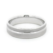 Sterling Silver Men's Band - "Two-Step"