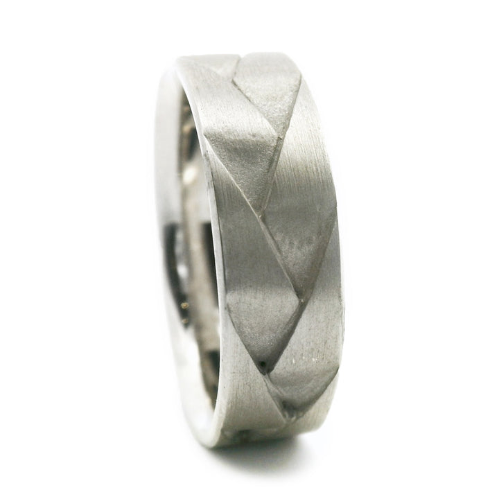 Braided Sterling Silver Men's Band - "Interwoven"