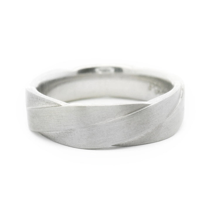 Sterling Silver Twist Band - "Forever Woven"