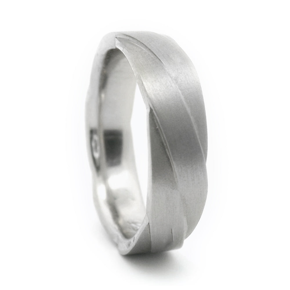 Sterling Silver Twist Band - "Forever Woven"