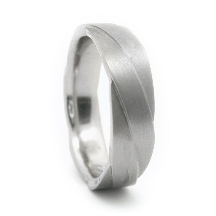 Sterling Silver Twist Band - "Forever Woven"
