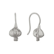 Sterling Silver Garlic Hook Drop Earrings