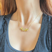Gold Vermeil Strawberry Necklace - "Strawberry Patch"