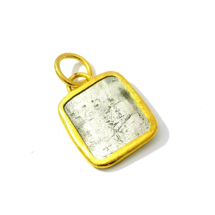 Sterling Silver & Yellow Gold Pendant - "Ancient Lion's Face"