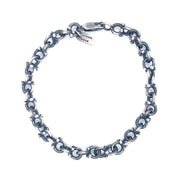Sterling Silver Link Bracelet - "Dots"