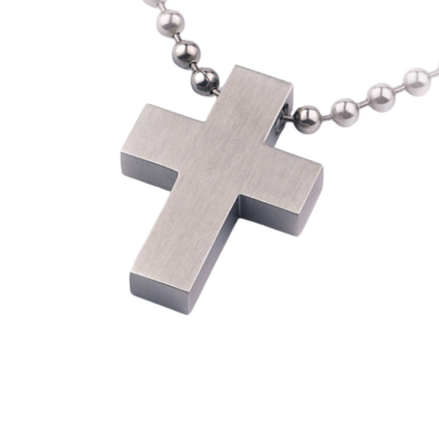 Stainless Steel Pendant - "Large Cross"