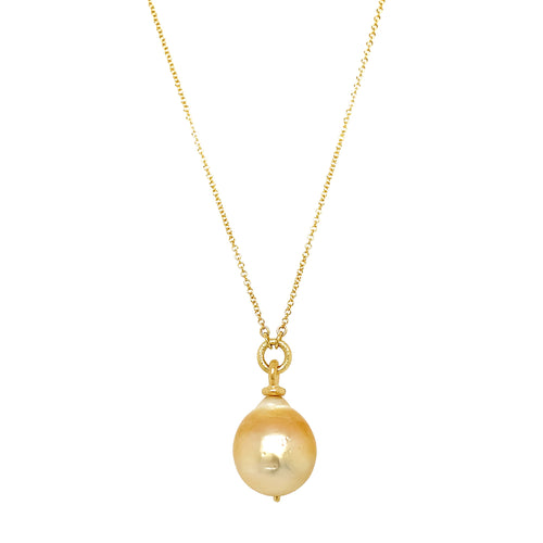 South Sea Pearl Gold Necklace - "Cordeila"