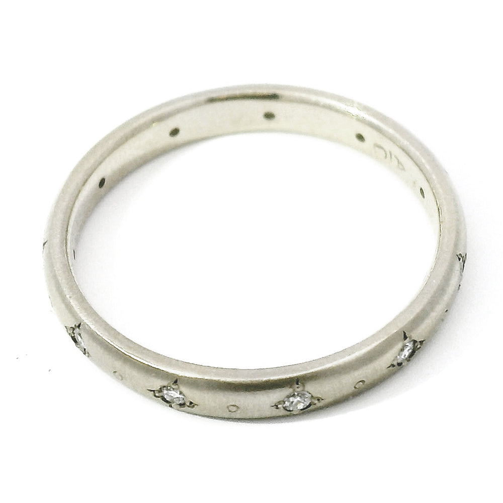 Diamond and White Gold Band - "Stepping Stone"