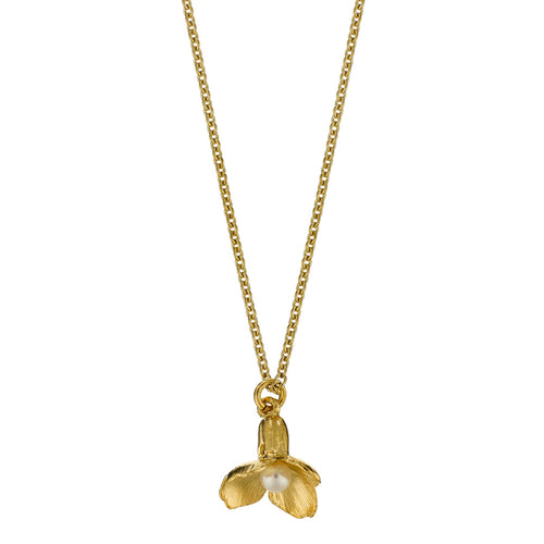Gold Vermeil & Pearl Necklace - "Cuckoo Flower"