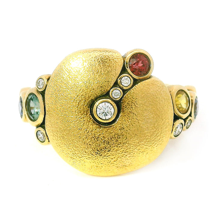 Montana Sapphire & Diamond Ring - "Apple"