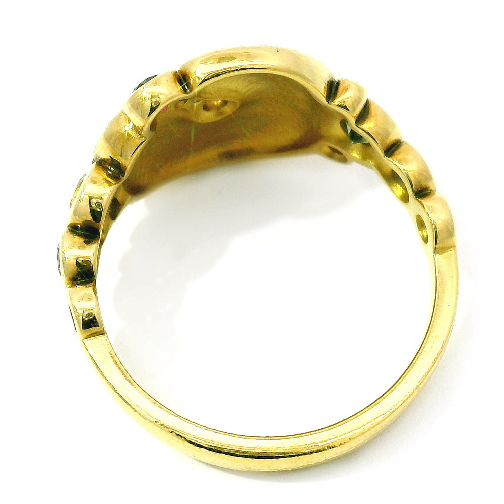 Montana Sapphire & Diamond Ring - "Apple"