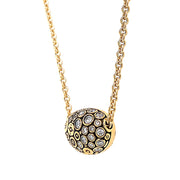 Alex Sepkus "Bean" 18K Yellow Gold Diamond Necklace Side