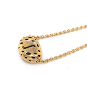 Alex Sepkus "Bean" 18K Yellow Gold Diamond Necklace Back