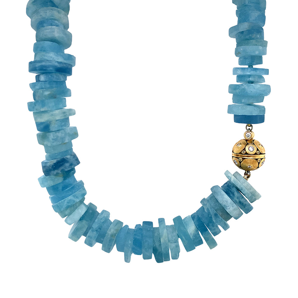 Outlets Aquamarine Beaded Necklace