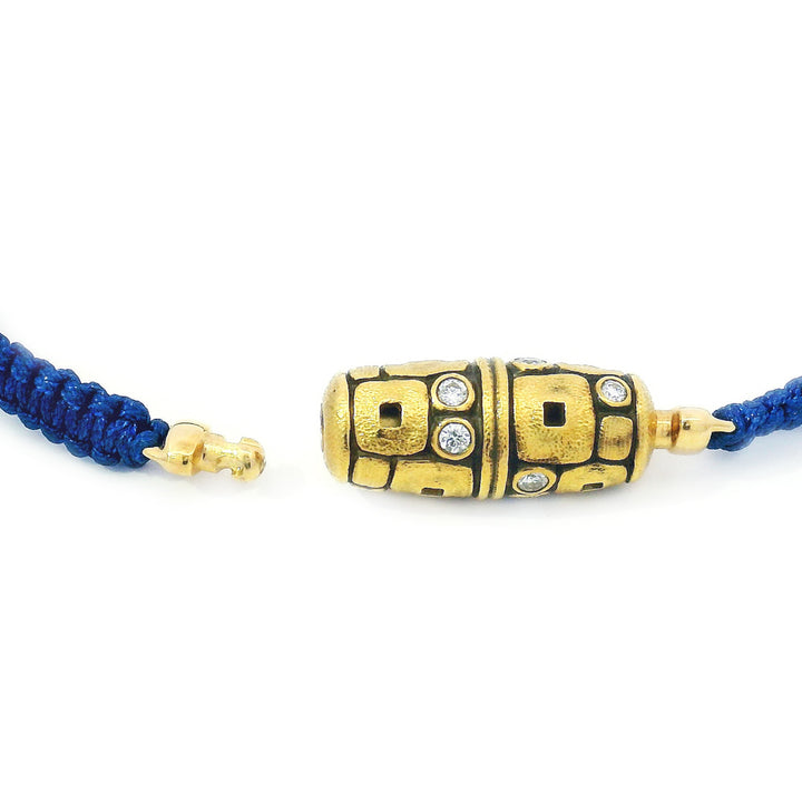 Diamond Vario Clasp & Macrame Bracelet - "Little Windows"