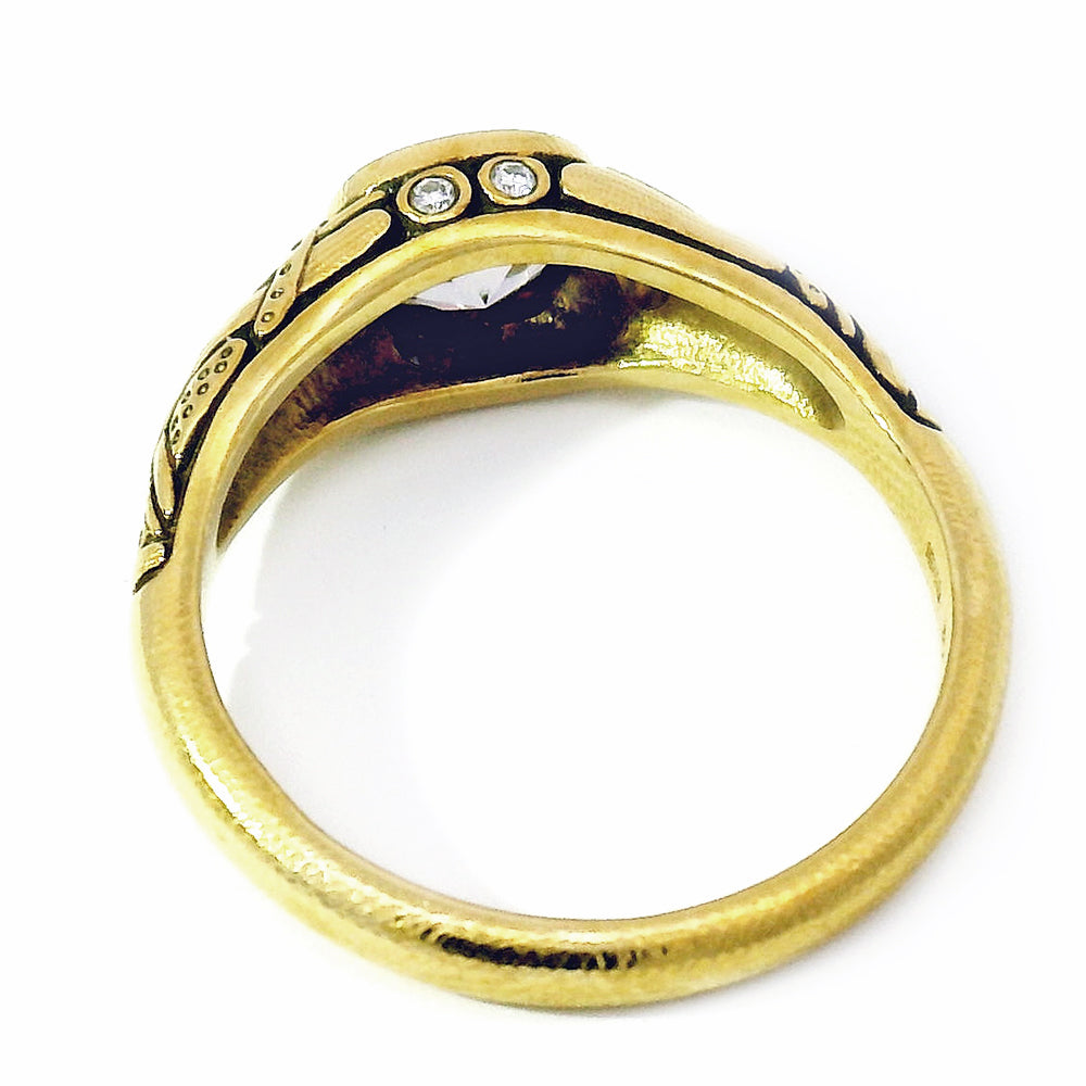 Mauve Montana Sapphire & Diamond Ring - "Reed"