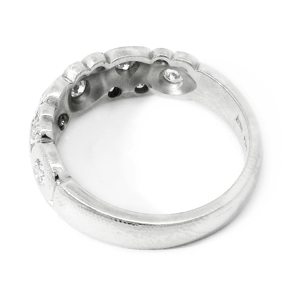 Diamond & Platinum Domed Ring - "Candy"