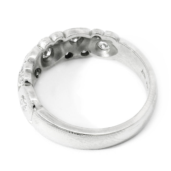 Diamond & Platinum Domed Ring - "Candy"