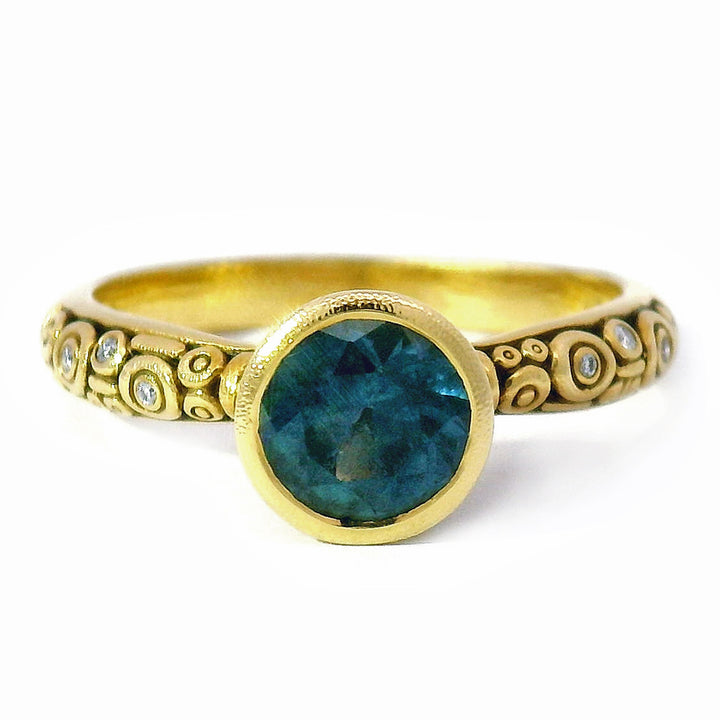 Montana Sapphire and Diamond Ring - "Montana Martini"