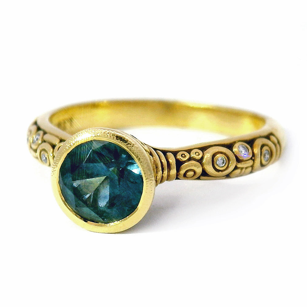 Montana Sapphire and Diamond Ring - "Montana Martini"