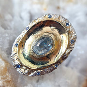 Montana Sapphire Statement Ring - "Fragmented"