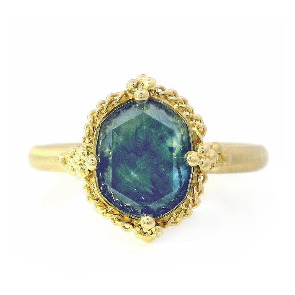 Blue Bi-Color Montana Sapphire Ring