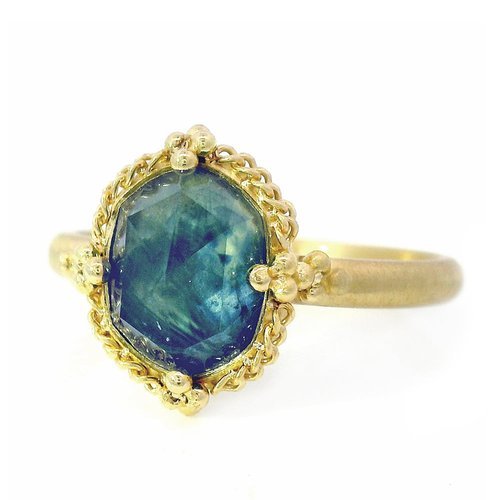 Blue Bi-Color Montana Sapphire Ring