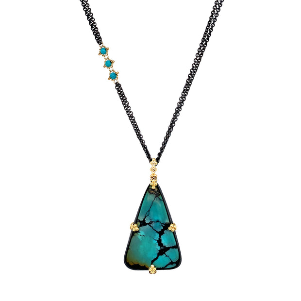 Moon River Turquoise Necklace - "Dusted Dreams"