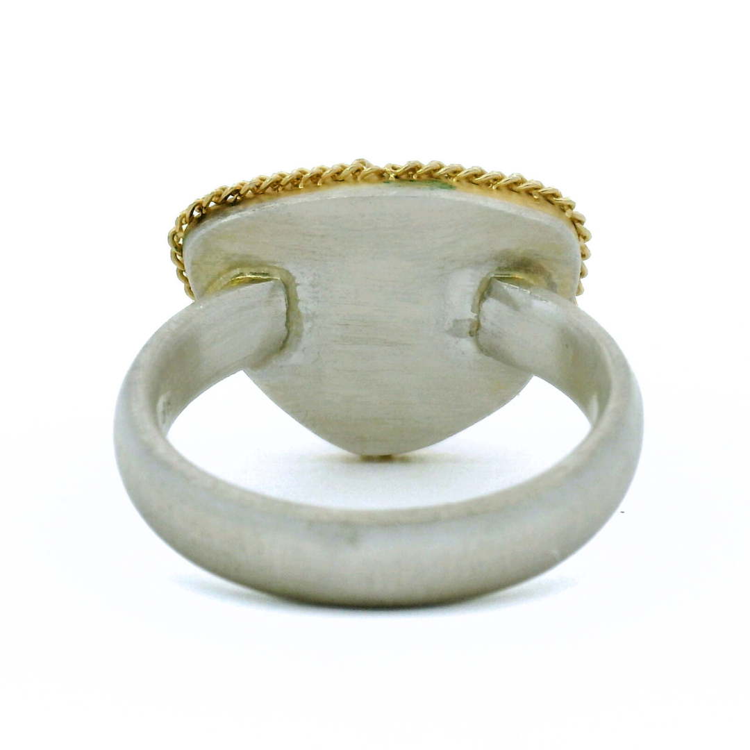 Turquoise, Gold & Silver Ring- "Tibetan Skies"