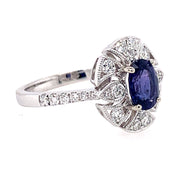 Montana Sapphire & Diamond Ring - "Midnight Sonata"