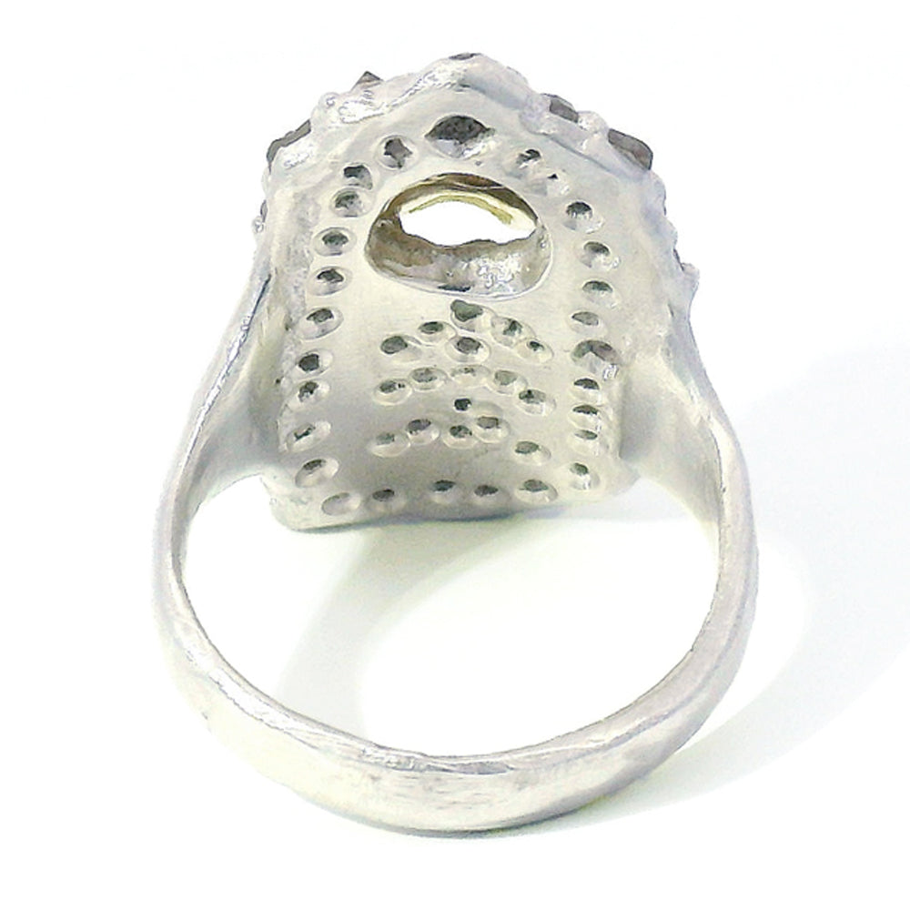 One-of-a-Kind Diamond Skull Ring - "Burial Site"