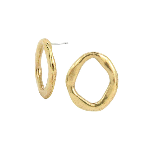 Bronze Stud Earrings - "Maji"