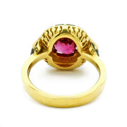 Ruby & Diamond Enamel Ring - "Rock Candy Glamour"