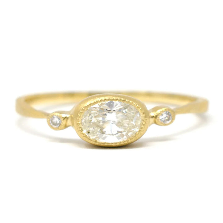 Dainty Diamond Engagement Ring - "Stars Aligned"