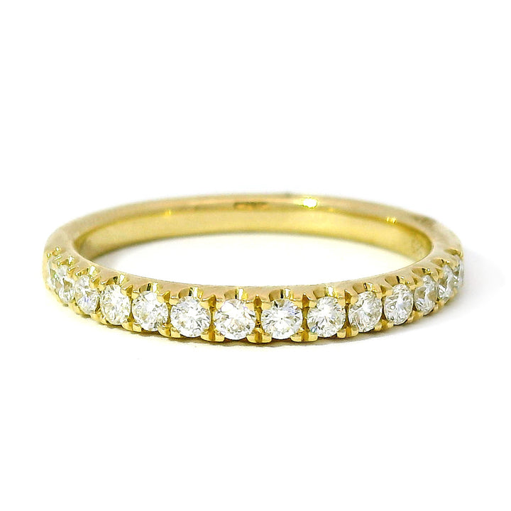 Yellow Gold & Diamond Wedding Band - "Lola"