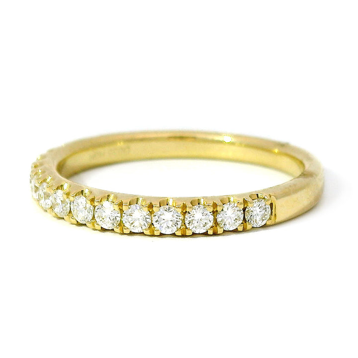 Yellow Gold & Diamond Wedding Band - "Lola"