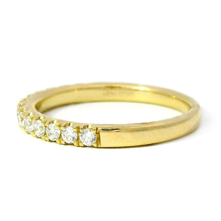Yellow Gold & Diamond Wedding Band - "Lola"