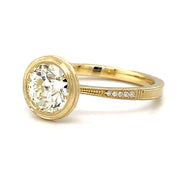 Old European Cut Diamond Engagement Ring - "Loyal Bezel"