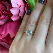 Old European Cut Diamond Engagement Ring - "Loyal Bezel"