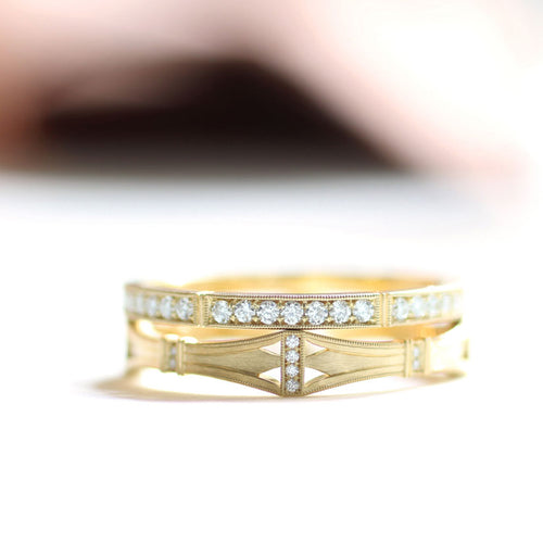 Diamond Wedding Band - "Round Isabella"